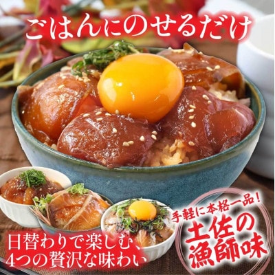 高知の海鮮丼の素「4種×各1食セット」1食80g×4P【KYF168】