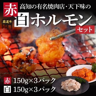 赤ホルモン&白ホルモンセット　天下味オリジナルコチュジャン・塩ダレ漬け【TKA007】