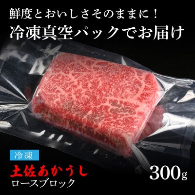 エイジング工法　熟成肉　土佐あかうし　特選ロースブロック300g(冷凍)【TKA109】