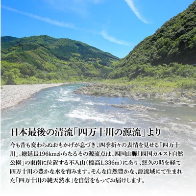 四万十純天然水　500ml×24本×2cs【SKS062】