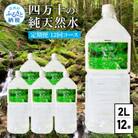 【毎月定期便】四万十の純天然水　(2L×6本)×2ケース【t136sks】全12回