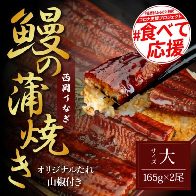 高知ブランド鰻「西岡うなぎ」～L～うなぎの蒲焼き2尾セット(約330g)　タレ付【KGP025】