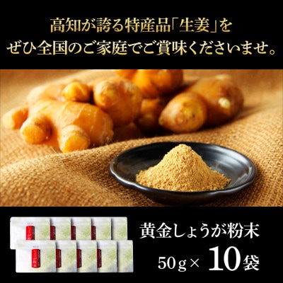 黄金しょうが粉末　50g×10袋【SNS022】