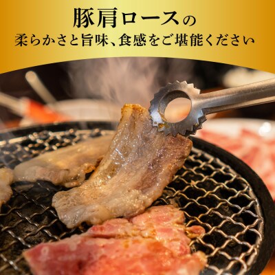 国産豚肩ロース焼肉用450g【TKA338】