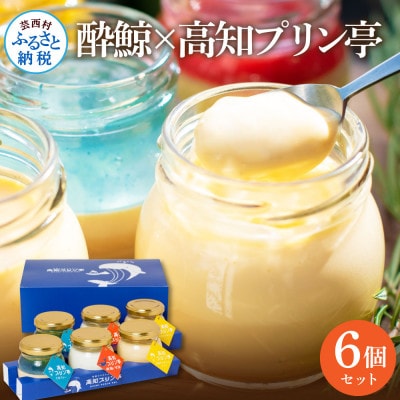酔鯨×高知プリン亭セット6個入り【TKA019】