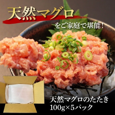 天然マグロのタタキ丼セット (100g×5パック)【KGP072】