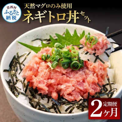 【毎月定期便】天然マグロのタタキ丼セット 65g×6P【t267kgp】全2回
