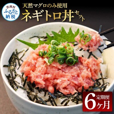 【毎月定期便】天然マグロのタタキ丼セット 65g×6P【t150kgp】全6回