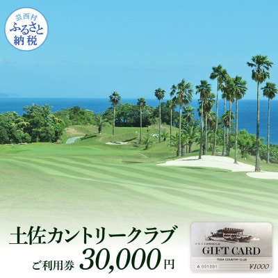 土佐カントリークラブご利用券 30,000円【TCC005】