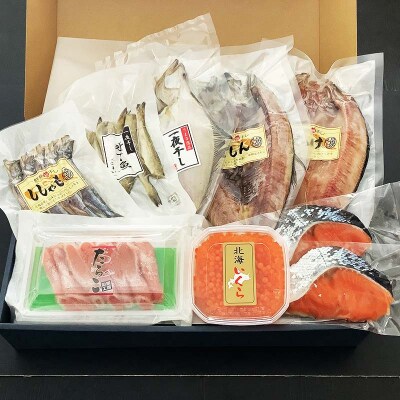 お魚セット ゆうひ ほっけ 宗八 かれい にしん ししゃも こまい 新巻鮭 たらこ F4F-8440
