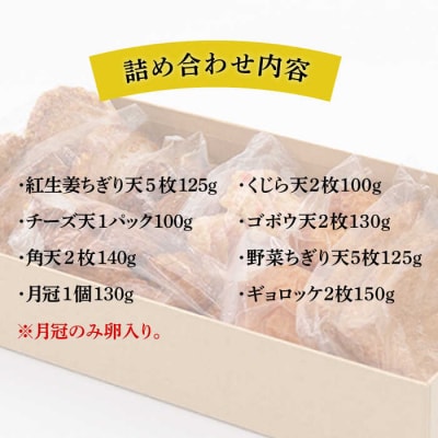 天ぷら 蒲鉾 詰め合わせ (8種20点) Cセット/村島蒲鉾店 [AHH009]