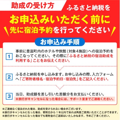 豊富温泉 宿泊助成 3,000円分