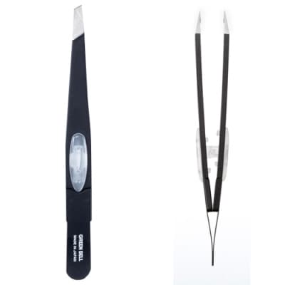 毛抜き ブラック 先斜め ズレずに抜ける驚きの毛抜き ムダ毛 ケア用品 グルーミング用品