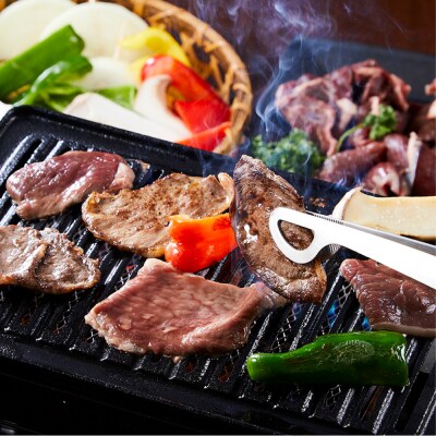 エゾ鹿肉お試しセット(焼き肉用)　外モモ肉200g×2・ロース300g・ヒレ300g　計1kg