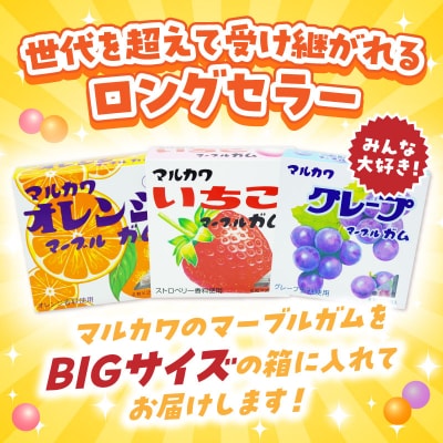 丸川製菓　ビッグサイズマーブルガム　3種詰合せ[134T16]