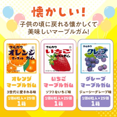 丸川製菓　ビッグサイズマーブルガム　3種詰合せ[134T16]