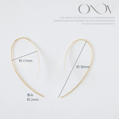 【甲府ジュエリー】K18　フックピアス(15125169)