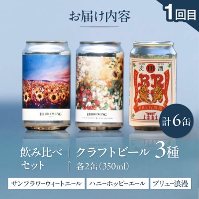 【全3回定期便】ご当地ビール飲み比べ定期便 クラフトビール 地ビール 糸島市 [AAH014]