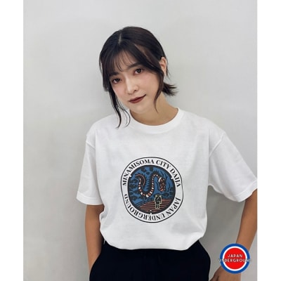 南相馬市 マンホールTシャツ 白 Sサイズ【4900101】
