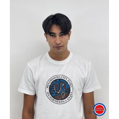 南相馬市 マンホールTシャツ 白 XLサイズ【4900401】