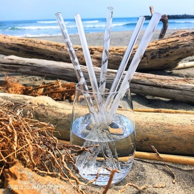 iriser(イリゼ)ガラスストロー「フロストシリーズ」 5本セット 15cm 【08027】