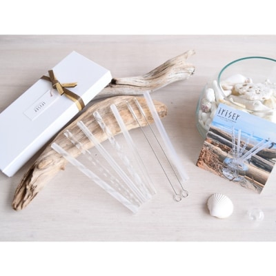 iriser(イリゼ)ガラスストロー「フロストシリーズ」 5本セット 15cm 【08027】