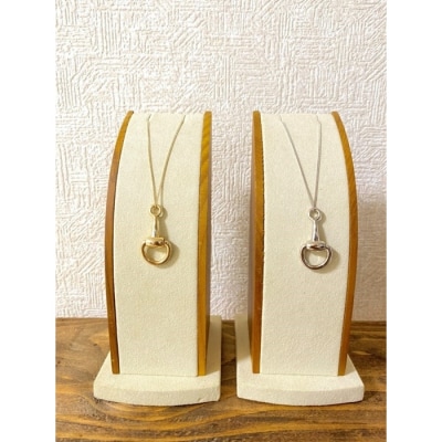 ハーフビットネックレス　シルバー【3800301】