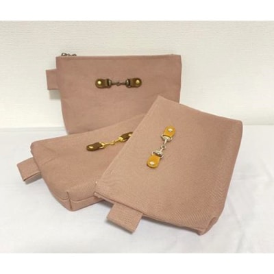 スクエアポーチM PINK【3801301】