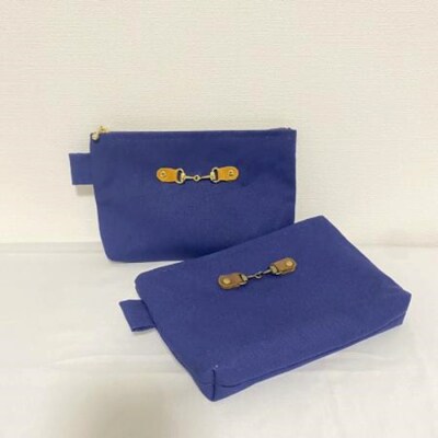 スクエアポーチM NAVY【3801401】
