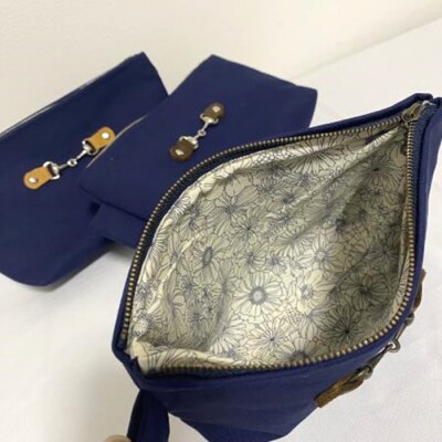 舟形ポーチ NAVY【3801701】