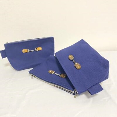 舟形ポーチ NAVY【3801701】