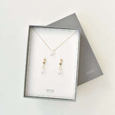iriser(イリゼ)ていてつ ネックレス・イヤリング セット【08041】