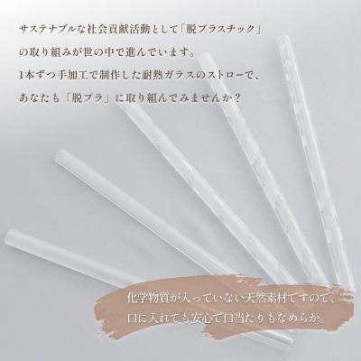 iriser(イリゼ)ガラスストロー20cm「らせん」【08059】