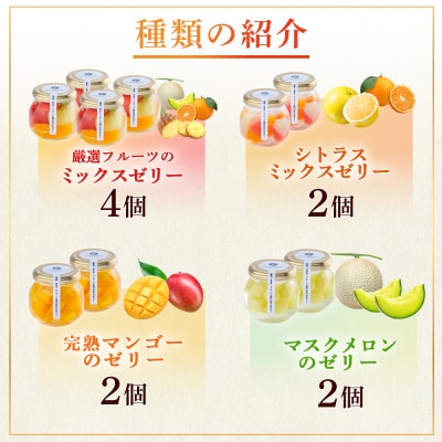 フルーツ専門店「やまさん」の手作りフルーツゼリー　おすすめ10個セット【71004】