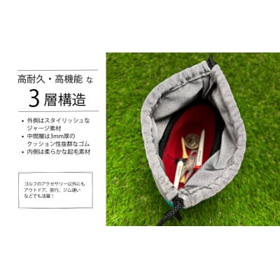 ゴルフ アクセサリー用 ネオポーチ レッド G04 【74249-001-04】