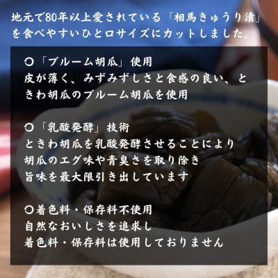 相馬ひと口きゅうり漬 1,050g (105g×10袋)【53852-001】