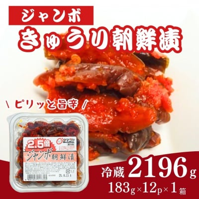 生カップジャンボ朝鮮漬きゅうり 2,196g(183g×12パック)【53852-010-02】