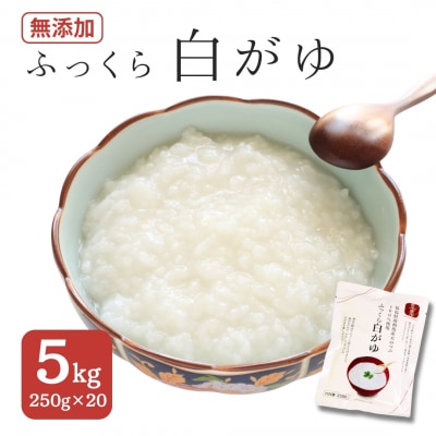 ふっくら白がゆ 無添加 国産100% 5kg(250g×20パック) | おかゆ 粥 お粥 レトルト