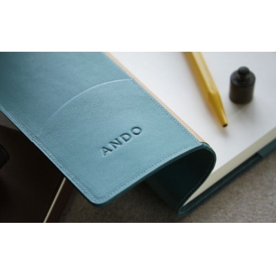 高級フレンチレザー ブックカバー ブラウン | ナッパレザー 文庫本サイズ 牛革 レザー