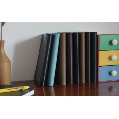 高級フレンチレザー ブックカバー ブラウン | ナッパレザー 文庫本サイズ 牛革 レザー