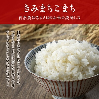 《定期便6ヶ月》【七分米】JAS有機米 きみまちこまち 5kg   [No.5335-1205]