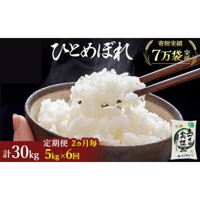 隔月定期便　秋田県産 ひとめぼれ 5kg ×6回 計30kg 令和7年産[No.5685-1298]
