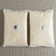 果物屋さんが選んだ米食べ比べ「夢つくし&元気つくし」2.5kg×2袋(須恵町)
