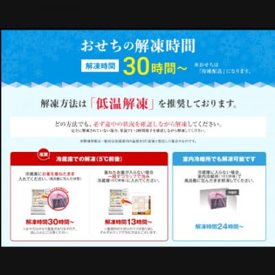 博多久松 本格定番三段重おせち「舞鶴祝」6.5寸 三段重(2～3人前・38品目・盛付済・三段重)