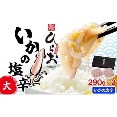 天麩羅処 ひらお いかの塩辛 計580g (290g×2個)