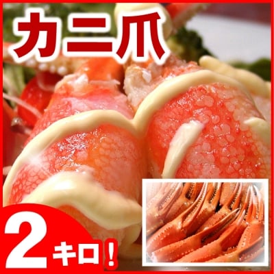 【12/31決済分まで1月配送】ボイル紅ずわいがに爪1kg×2P B-56006