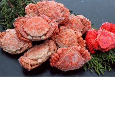 【12/31決済分まで1月配送】★クリガニ8～9尾(計2kg前後)、花咲ガニ1尾 A-57045