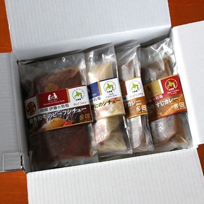 【12/31決済分まで1月配送】4種のシチュー・カレーセット A-13006