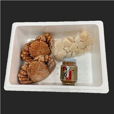 【12/31決済分まで1月配送】★ボイル毛がに、醤油いくら、ほたてセット C-01006