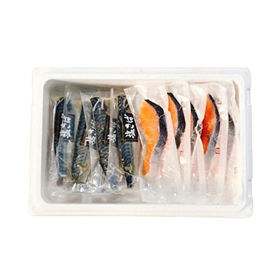 【12/31決済分まで1月配送】[個包装]塩さばフィレ1枚×8P&塩銀鮭切り身10P A-09042